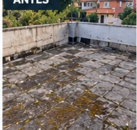 Terraza antes de impermeabilizar